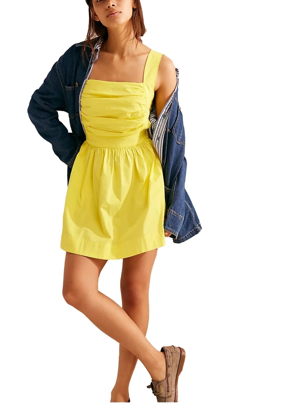 Free People ‘Meet Me In Maui” sundress. Yellow. Size XL. NWT